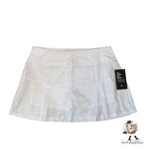 Etonic Skort Wovens L Large White Core Woven Pleated Skirt Inner Shorts